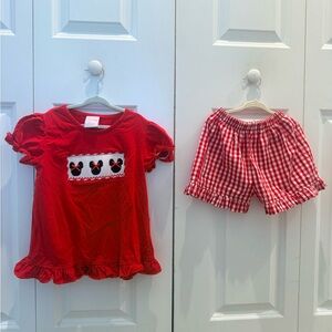 Charming Stitchy Fish Red Minnie Set sz6